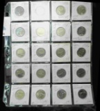 (20) Canada Caribou Quarters, carded, and in a plastic page. Dates 1984-1992. All high grade. Priced