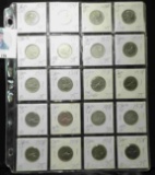 (20) Canada Caribou Quarters, carded, and in a plastic page. Dates 1977-1978. All high grade. Priced