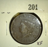 1819 Â  Large Cent - Newcomb 6, EF.