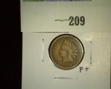 1862 Â  Â  Indian Head Cent, F.