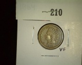 1864 Â  Â  Indian Head Cent, VF.