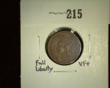 1879 Â  Â  Indian Head Cent, VF+. Â 