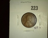 1913 S Lincoln Cent, VF+.