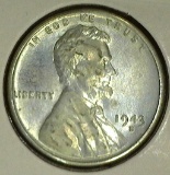 1943-D Â Lincoln Cent, BU.
