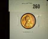 1960Â P Lincoln Cent - Small Date, Red Uncirculated.