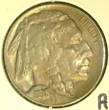 1938-D Buffalo Nickel, AU+.