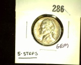 1941-DÂ Jefferson Nickel Â  Gem BU- 5 Steps
