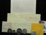 (5) Deaccessioned Coins from the Museum of the American Numismatic Association along with envelope a