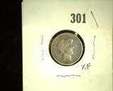 1899Â P Barber Dime, EF.