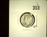 1918-DÂ  Â  Mercury Dime