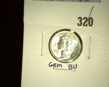1940 P Mercury Dime, Gem BU.