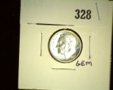 1957 P Roosevelt Dime, BU.