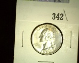 1954-DÂ Washington Quarter, UNC.