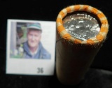 2004 D Original Bank-wrapped Roll of Wisconsin Statehood Quarters, Gem BU.