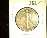 1938-DÂ  Walking Liberty Half Dollar- Key Date