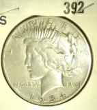 1934Â S Peace Silver Dollar