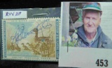 RW28 $3 U.S. Department of the Interior Migratory Bird Hunting Stamp, Signed.