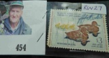 RW27 $3 U.S. Department of the Interior Migratory Bird Hunting Stamp, Signed.