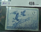 RW22 $2 U.S. Department of the Interior Migratory Bird Hunting Stamp, Signed.