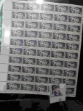 (6) Mint Sheets of fifty 4c U.S. Stamps. Total face value $12.00.
