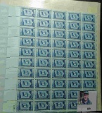 (10) Mint Sheets of U.S. Stamps. Total face value approximately $15.00.