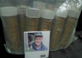 (10) Solid date rolls of Memorial Cents: 1959 P, 59 D, 60 P LD, 67 P, 69 S, 73 P, 76 P, 81 P, 81 D,