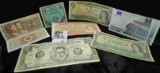 Accumulation of Old Canada & Foreign Banknotes including a parody note depicting Richard Nixon.