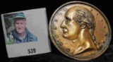 Souvenir Penny of Roanoke. Depicts an early stylized portrait of George Washington. 73mm. Copper ove