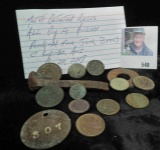 Group of Arizona found Metal Detector finds. Originally purchased from Jack Beers, Surprise, Arizona