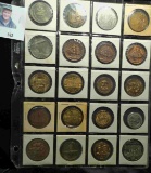 Plastic page containing twenty various Medals. Most are high grade. Includes some Ships medals inclu