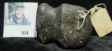Hematite Stone Axe, ancient Indian artifact which is labeled to have been found in Calhoun Co., Ill.