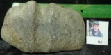 3/4 Groove Prehistoric Stone Axe, likely a Native American Artifact, possibly from Wapello County, I