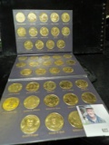 An album of medals titled 
