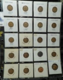 20-pocket plastic page of Lincoln Cents dating 1927-1958D.