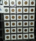 30-pocket plastic page of Lincoln Cents dating 1941D-1958D.