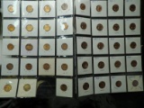 (2) 20-pocket plastic pages of High Grade Lincoln Cents. (39 coins).