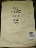 Large Canvas Money Bag 