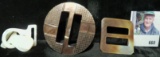 Three Mother-of-Pearl Buckles.