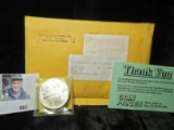 March 5, 1999 Postmarked envelope from Krause Publications with a subscription gift of a 1999 One Ou