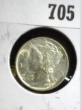 1942 P Mercury Dime, Brilliant Uncirculated.