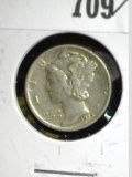 1939 S Mercury Dime, Almost Uncirculated.