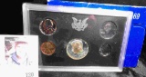 1969 S Silver U.S. Proof Set, Cameo Half Dollar, original as issued.