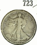 1928 S Silver Walking Liberty Half Dollar, Fine+.
