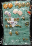 Large group of fancy 1950 era Earrings for pierced ears, appear to be unused.