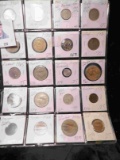 20-Pocket Plastic Page full of Foreign Coins. All ready to attend the coin show.