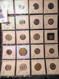 20-Pocket Plastic Page with a 1986 Mexico 100 Peso & (19) Ohio Transportation Tokens. Ready to atten