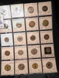 20-Pocket Plastic Page with (20) different New York Transportation Tokens. Ready to attend the coin