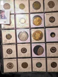 20-Pocket Plastic Page full of Medals, Tokens, and etc. All ready for the Coin show.