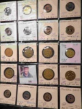 20-Pocket Plastic Page with (19) Tokens, and etc. All ready for the Coin show.