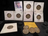 Blue Whitman Coin Folder with 32 coins; & 1941-75 Complete Set of Lincoln Cents in a blue Whitman fo